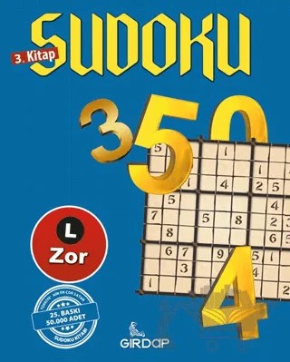 Sudoku 3. Kitap - Zor – Salim Toprak – Girdap Kitap kitap kapağı