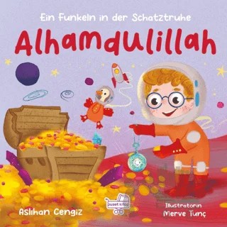 Almanca Elhamdülillah “Hazine Sandığından Bir Pırıltı” – Aslıhan Cengiz – Puset Kitap kitap kapağı