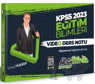 2023 KPSS Eğitim Bilimleri Ölçme ve Değerlendirme Video Ders Notları – Yusuf Kasap – HocaWebde Yayınları kitap kapağı