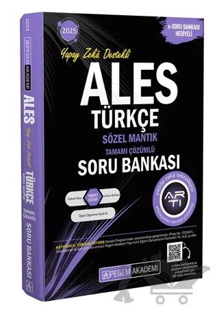 2025 ALES Türkçe Sözel Mantık Tamamı Çözümlü Soru Bankası – Kolektif – Pegem Akademi Yayıncılık kitap kapağı