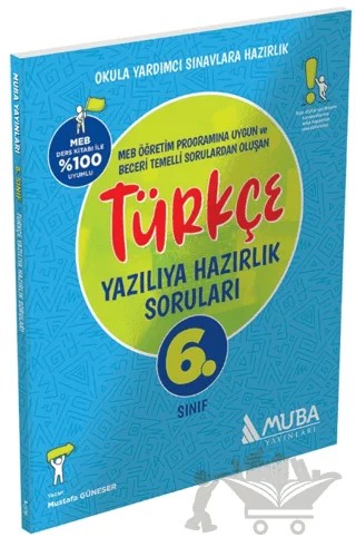 6. Sınıf Türkçe Yazılıya Hazırlık Soruları – Kolektif – Muba Yayınları kitap kapağı