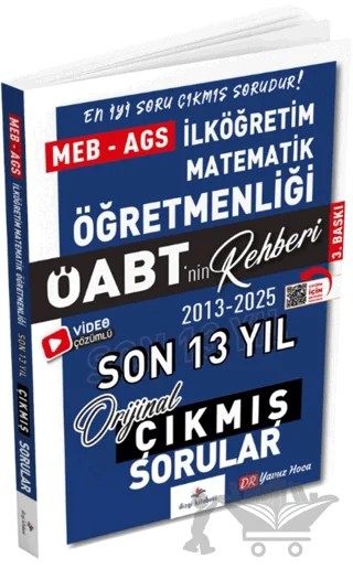 2026 MEB AGS ÖABT İlköğretim Matematik ÖABT'nin Rehberi Konularına Göre Tasnif Edilmiş Son 13 Yıl Orijinal Video Çözümlü Çıkmış Sınav Soruları – Yavuz Hoca – Dizgi Kitap kitap kapağı