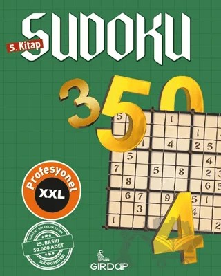 Sudoku 5. Kitap - Profesyonel – Salim Toprak – Girdap Kitap kitap kapağı