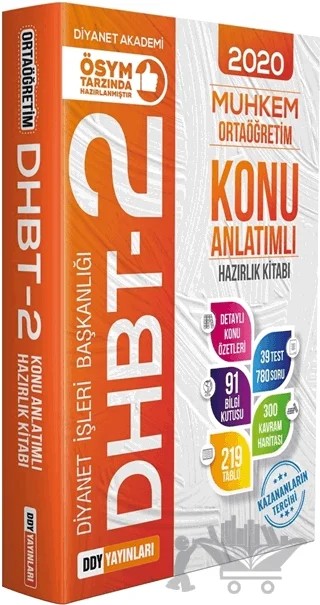 DHBT-2 Muhkem Serisi Ortaöğretim Konu Anlatımlı Hazırlık Kitabı – Kolektif – DDY Yayınları kitap kapağı