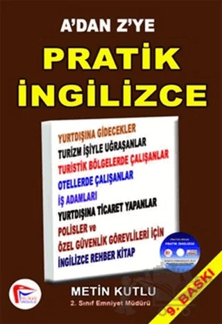 A’dan Z’ye Pratik İngilizce / Practical English – Metin Kutlu – Pelikan Tıp Teknik Yayıncılık kitap kapağı