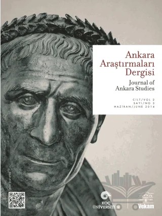 Ankara Araştırmaları Dergisi Cilt: 2 Sayı: 1 / Journal of Ankara Studies – VEKAM (Koç Üniversitesi Vehbi Koç Ankara Araştırmaları Uygulama ve Araştırma Merkezi) kitap kapağı