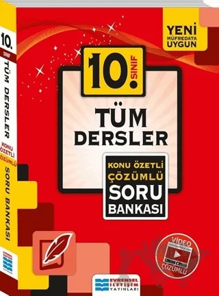 10. Sınıf Tüm Dersler Konu Özetli Çözümlü Soru Bankası – Kolektif – Evrensel İletişim Yayınları kitap kapağı