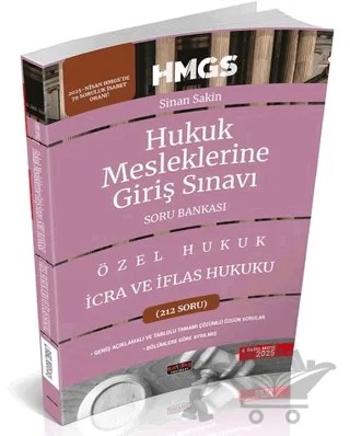 HMGS İcra ve İflas Hukuku Soru Bankası – Sinan Sakin – Savaş Yayınevi kitap kapağı