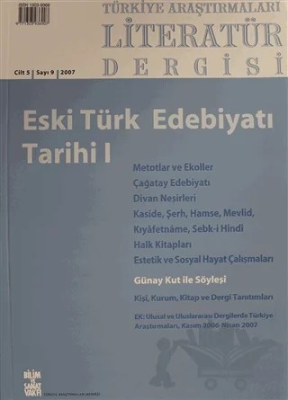 Türkiye Araştırmaları Literatür Dergisi Cilt 5 Sayı: 9 – Bilim ve Sanat Vakfı kitap kapağı