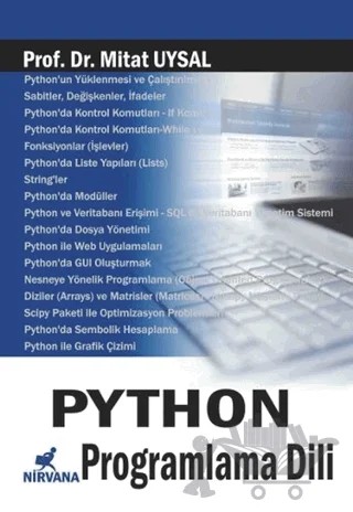 Python Programlama Dili – Mithat Uysal – Nirvana Yayınları kitap kapağı