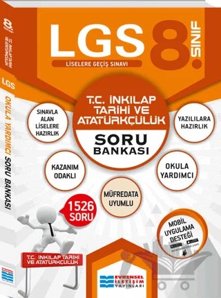 2018 8. Sınıf LGS T.C.İnkılâp Tarihi Ve Atatürkçülük Soru Bankası – Kolektif – Evrensel İletişim Yayınları kitap kapağı