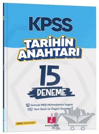 2026 KPSS Tarihin Anahtarı 15 Deneme – Umut Kaya – Anahtar Kitap kitap kapağı