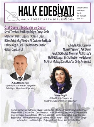 Halk Edebiyatı Dergisi Sayı: 41 Mart-Nisan 2021 – Halk Edebiyatı Dergisi Yayınları kitap kapağı