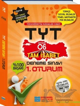 2018 TYT 1. Oturum O6 Deneme Sınavı – Kolektif – Evrensel İletişim Yayınları kitap kapağı