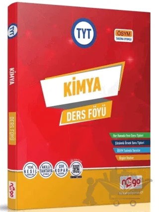 TYT Kimya Ders Föyü – Kolektif – Nego Yayınları kitap kapağı