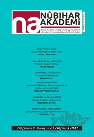 Nubihar Akademi Dergisi Sayı: 7 – Nubihar Akademi Dergisi kitap kapağı