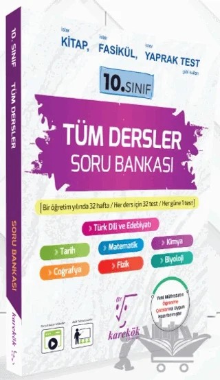 10. Sınıf Tüm Dersler Soru Bankası – Kolektif – Karekök Yayıncılık kitap kapağı