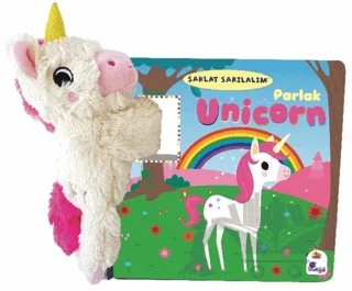 Şaklat Sarılalım - Parlak Unicorn (Oyuncaklı Kitap) – Karen Hayes – İndigo Çocuk kitap kapağı