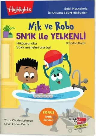 Nik ve Robo 5NK1K ile Yelkenli – Charles Lehman – Dikkat Atölyesi Yayınları kitap kapağı