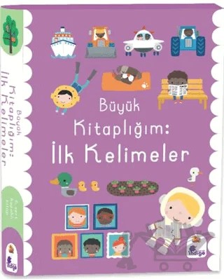 Büyük Kitaplığım – İlk Kelimeler – Kolektif – İndigo Çocuk kitap kapağı