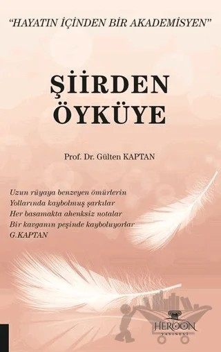 Şiirden Öyküye – Gülten Kaptan – Heroon Yayınevi kitap kapağı