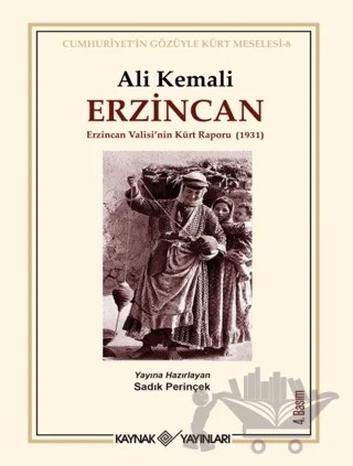 Erzincan – Ali Kemali – Kaynak Yayınları kitap kapağı