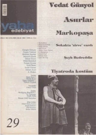 Yaba Edebiyat Dergisi Sayı: 29 – Yaba Dergisi Yayınları kitap kapağı