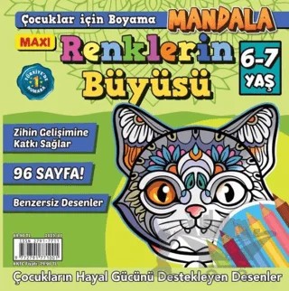 Maxi Renklerin Büyüsü Mandala 6-7 Yaş – Kolektif – Maxi Yayıncılık kitap kapağı