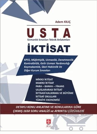 Usta İktisat Konu Anlatımı ve Çözümlü Çıkmış Sorular – Adem Kılıç – Ekin Basım Yayın kitap kapağı