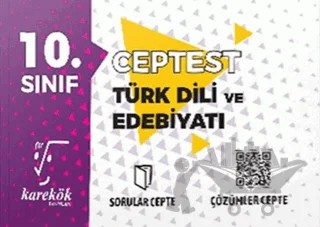 10. Sınıf Türk Dili ve Edebiyatı Cep Test – Kolektif – Karekök Yayıncılık kitap kapağı