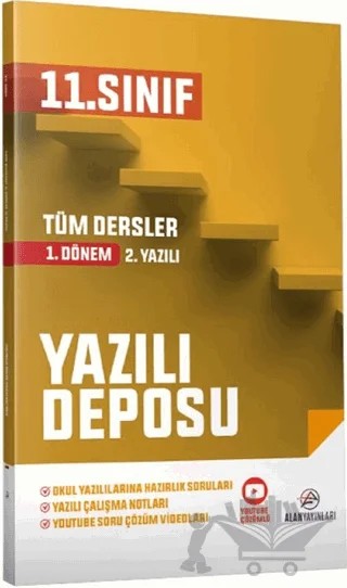 11. Sınıf Tüm Dersler Yazılı Deposu 1. Dönem 2. Yazılı – Kolektif – Alan Yayınları kitap kapağı