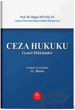Ceza Hukuku Genel Hükümler – Doğan Soyaslan – Legem Yayınevi kitap kapağı