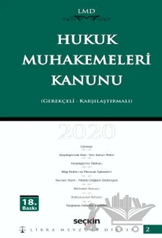 Hukuk Muhakemeleri Kanunu – Kolektif – Seçkin Yayıncılık kitap kapağı