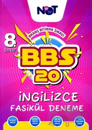 8. Sınıf İngilizce BBS 20 Fasikül Deneme – Kolektif – Bi Not Yayınları kitap kapağı
