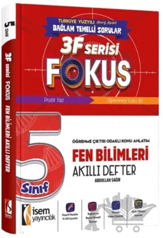 5. Sınıf Fen Bilimleri 3F Fokus Akıllı Defter – Abdullah Sağır – İSEM Yayıncılık kitap kapağı