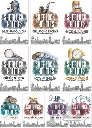 Sherlock Holmes Seti - 10 Kitap Takım – Sir Arthur Conan Doyle – Halk Kitabevi kitap kapağı
