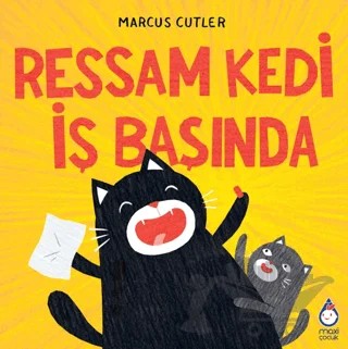 Ressam Kedi İş Başında – Marcus Cutler – Maxi Yayıncılık kitap kapağı