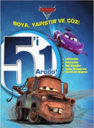 Disney Arabalar: 5'i 1 Arada Boya Yapıştır ve Çöz – Kolektif – Doğan Egmont Yayıncılık kitap kapağı