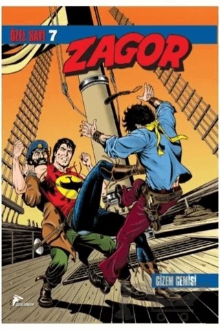 Zagor Özel Sayı 7 - Gizem Gemisi / Karanlık Yaratıklar – Francesco Testi, Giovanni Eccher – Çizgi Düşler Yayınevi kitap kapağı