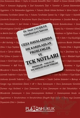 Ceza Davalarında Sık Karşılaşılan Problemler ve TCK Notları – Suat Çalışkan – Platon Hukuk kitap kapağı