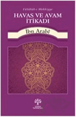 Havas ve Avam İtikadı – Muhyiddin İbn Arabi – Litera Yayıncılık kitap kapağı