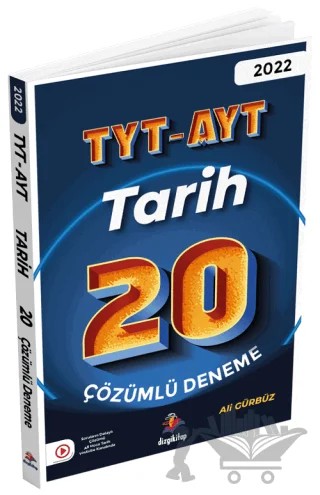 TYT - AYT Tarih 20 Çözümlü Deneme – Ali Gürbüz – Dizgi Kitap kitap kapağı