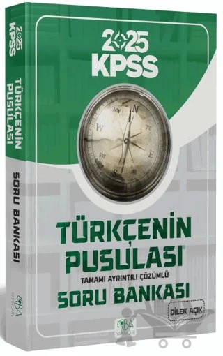 2025 KPSS Türkçenin Pusulası Soru Bankası Çözümlü – Dilek Açık – CBA Akademi kitap kapağı