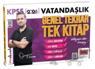 2026 KPSS Vatandaşlık Genel Tekrar Tek Kitap – Özgür Özkınık – Yargı Yayınevi kitap kapağı