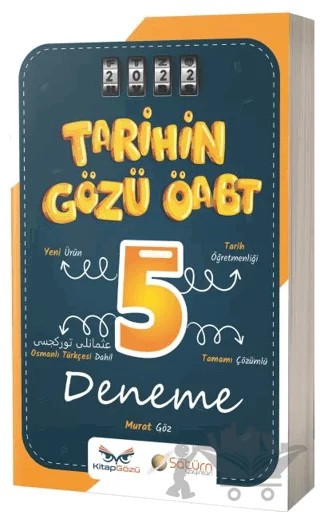 2022 ÖABT Tarih Öğretmenliği Tarihin Gözü 5 Deneme – Murat Göz – Satürn Yayınları kitap kapağı