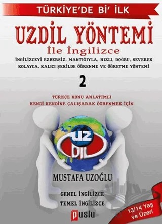 UZDİL Yöntemi ile İngilizce 2 – Mustafa Uzoğlu – Puslu Yayıncılık kitap kapağı