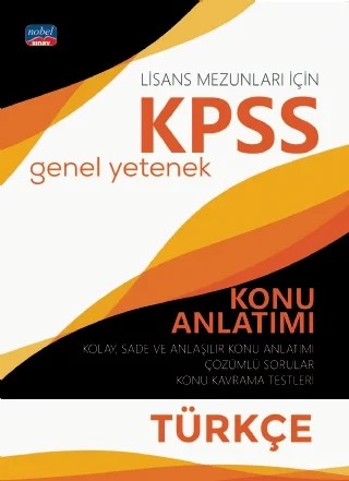 KPSS Genel Yetenek TÜRKÇE Konu Anlatımı – Komisyon – Nobel Sınav kitap kapağı