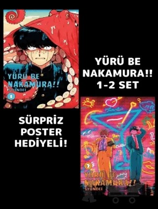 Yürü Be Nakamura 1-2 Poster Hediyeli Set – Muneyuki Kaneşiro, Yusuke Nomura – Komikşeyler Yayıncılık kitap kapağı