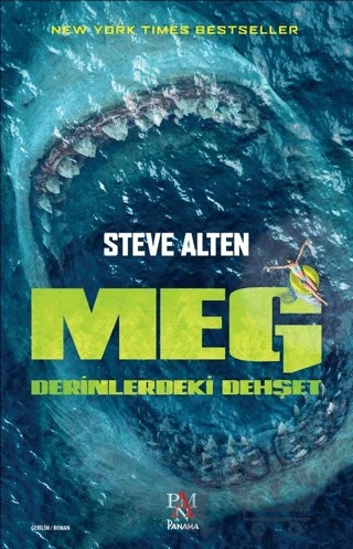 Meg - Derinlerdeki Dehşet – Steve Alten – Panama Yayıncılık kitap kapağı