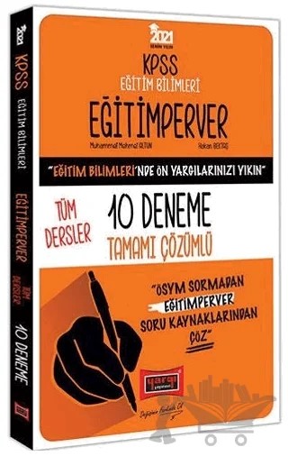2021 KPSS Eğitim Bilimleri Eğitimperver 10 Deneme Tamamı Çözümlü – Muhammet Mehmet Altun, Hakan Bektaş – Yargı Yayınevi kitap kapağı